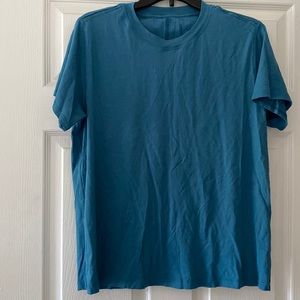 Lululemon, blue, size 6 workout tee. Never worn.
